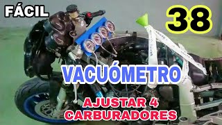 38 SINCRONIZAR CARBURADORES MOTO CON VACUÓMETRO ⏲️ FÁCIL Y BARATO [upl. by Shandy480]