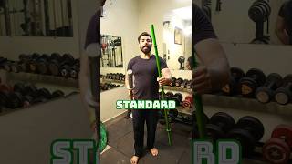 Olympic vs standard barbell workout bodybuilding [upl. by Ressan]