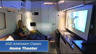 Home Theater  2021 Airstream Classic 33FB [upl. by Lavoie]