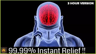 Instant Migraine Headache Relief Pure Binaural Beats  Stress Relief  Healing Music 3Hr Version [upl. by Rebmik15]