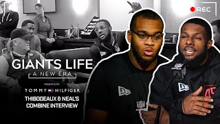 Kayvon Thibodeaux amp Evan Neals Combine Interviews with Giants Staff 👀  Giants Life A New Era [upl. by Curzon]