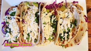 Delicious Shrimp Tacos  طاكوس بالروبيان على الطريقة المكسيكية 🌮 [upl. by Nihs240]