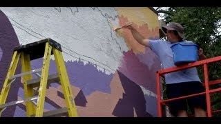 Spectrum of the Arts PCCA at Gibbs High School Clearwater FL mural [upl. by Aramahs325]