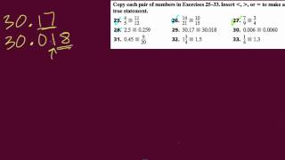 Comparing decimals fractions and mixed numbers [upl. by Tingey]