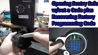 593 How to Open a Sentry Safe without a Code amp Recover the Programming Code [upl. by Nesral]