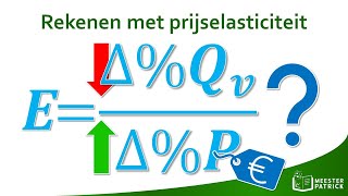 Rekenen met prijselasticiteit  Economie [upl. by Nylrebma605]