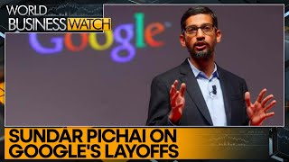 CEO Sundar Pichai addresses layoffs at Googles allhands meeting  World Business Watch [upl. by Cynthia806]