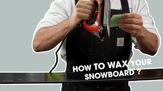 THE BEST WAY TO WAX YOUR SNOWBOARD [upl. by Gnal]