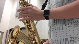 TMEA AllState Etude  Tenor Saxophone  Ferling 12 [upl. by Annaillil378]