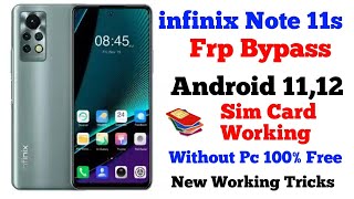 infinix note 11s frp Bypass Android 11  infinix X698 Frp bypass  infinix note 11s google account [upl. by Gathers551]