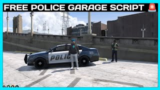 POLICE GARAGE SCRIPT FREE  FiveM Roleplay Scripts  FiveM Tutorial 2024  MJ DEVELOPMENT [upl. by Delorenzo]