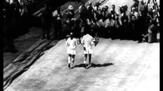 Althea Gibson and Lew Hoad win at Wimbledon 1957 [upl. by Dyolf]