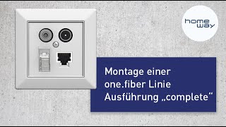 homeway Dose anschließen  Die onefiber quotcompletequot Linie [upl. by Chappy]