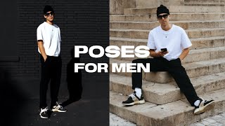 5 SIMPLE POSES for Men´s Instagram Streetstyle Pictures [upl. by Innavoj]