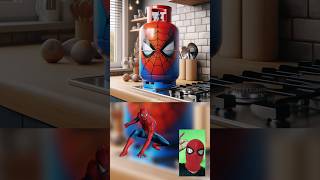 Superheroes but gas cylinders 😱💥marvel amp DCAll character💥shorts avengers marvel spiderman [upl. by Yuille922]