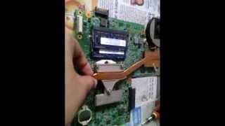 Dell Inspiron N5010 OVERHEATING FIX  Applying THERMAL PASTE under heatsink [upl. by Alexandra719]