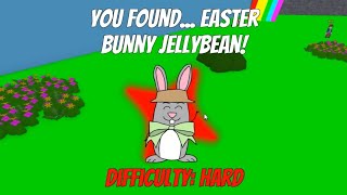 How to get EASTER BUNNY Jellybean in FIND THE JELLYBEANS Roblox  x10 Eggs [upl. by Trotter]