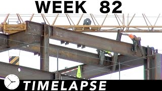 Oneweek construction timelapse wover 25 closeups Ⓗ Week 82 Ironworkers welders and more [upl. by Robbins787]