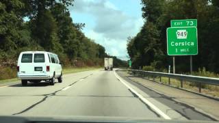 I80 east in Pennsylvania August 19 2013 1 of 4 [upl. by Pallaten]