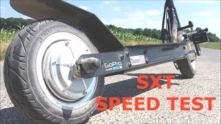 Speed Test  SXT Scooters Compact Ultimate EScooter [upl. by Leuneb]