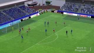 PreBeta FM15 Match Engine Footage English version [upl. by Natanoy]