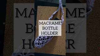 Macrame bottle holder I Macrame bottle bag I Macrame tumbler holder macrame macrameaccessories [upl. by Behlau]