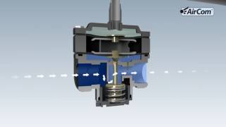 AirCom Pneumatic GmbH Volumenstrombooster  pilotgesteuerter Druckregler [upl. by Hanid]