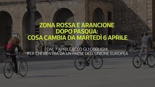 Zona rossa e arancione cosa cambia da martedì 6 aprile le nuove regole [upl. by Eeramit]