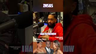 Nipsey on Diddy Cassie Lauren shortsfeed rapper [upl. by Crandale]