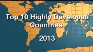 Top 10 Highly Developed Countries [upl. by Northrup160]