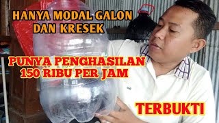 Hanya Modal Galon dan Kresek Hitam Kita Bisa Mempunyai Penghasilan 150 Per JamKok Bisa 😯 [upl. by Aroved304]