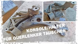 Querlenkerhalter  Querlenkerkonsole tauschen  VAGFahrzeug Halter Querlenkerlagerung Fabia [upl. by Peggi68]