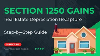 Real Estate Depreciation Recapture  Section 1250 Gains [upl. by Inimak]