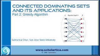 Connected Dominating Sets and its Applications Part 2  Greedy Algorithm [upl. by Scherle]