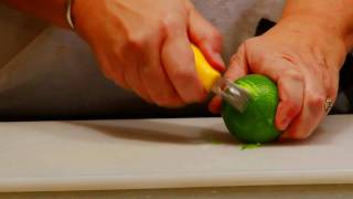 Cooking Tips amp Basics  How to Zest a Lime With a Zester [upl. by Nosreve911]