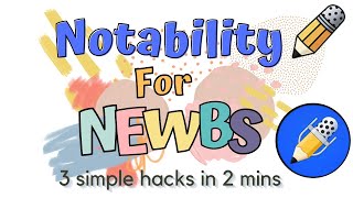 Notability 2022 Tips For Newbies  3 Lessons in 2 Minutes Learn to COPY SHARE and RECOVER NOTES [upl. by Prissie526]