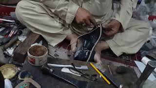 Norozi Chappal making  Kheri Chappal making  Peshawari chappal making  norozi kheri  norozi [upl. by Fachini]