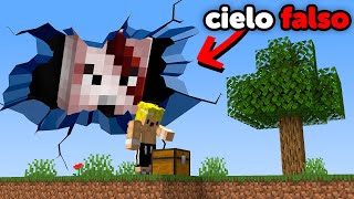 Trolleé a Mi Amigo con CIELO FALSO en Minecraft [upl. by Justine]