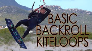 Backroll Kiteloops Beginner  LightWind Version [upl. by Anitsrik396]