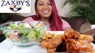 FRIED CHCKEN MUKBANG  ZAXBYS MUKBANG [upl. by Noet]