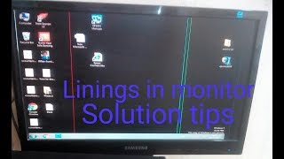 Monitor lining problem line on computer monitor how to remove line on computer [upl. by Kanter603]