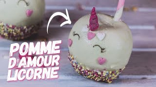 RECETTE POMME DAMOUR LICORNE FACILE ET RAPIDE [upl. by Jenda]