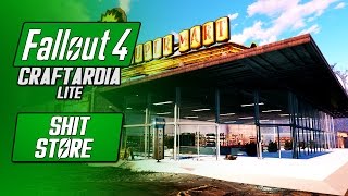 SUPER DUPER SHIT STORE  Fallout 4 Supermarket Build  Fallout 4 Craftardia Lite [upl. by Atnaloj]