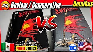 🔥La Muerte y Resurrección de Superman Omnibus Panini Comics Review y Comparativa Edición USA🇲🇽🇺🇸 [upl. by Nared]