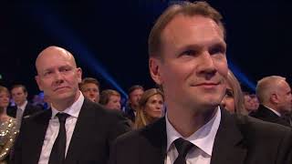 Idrottsgalan 2016 årets hederspris Peter Forsberg Mats Sundin amp Nicklas Lidström [upl. by Ennovyahs]