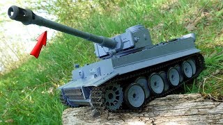 RC PANZER mit SCHUSS und NEBELFUNKTION im TEST Sehr RIESIG  Tiger 1 [upl. by Eerdua270]