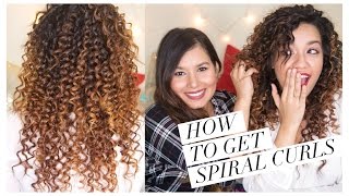 How to get Spiral Curls using Corioliss Style Stick Ft Sonal Sagaraya [upl. by Deena]