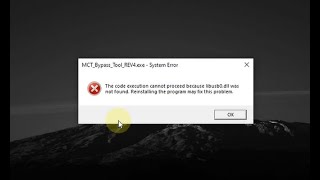 MCT Bypass Tool Rev4 Error Libusb0 dll [upl. by Dino624]