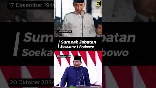 Sumpah Jabatan Soekarno amp Prabowo 1949 amp 2024 [upl. by Moll]