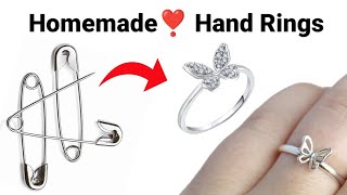 Safety Pin Ring IdeaHow to make RingHandmade RingDIY RingCouple Love RingsMakeRinghomemadering [upl. by Adine69]